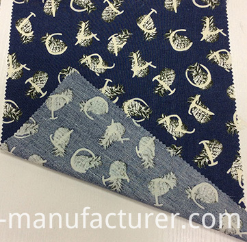 Linen/Viscose Blend Printed Fabric for Garment, Sofa, Cushion